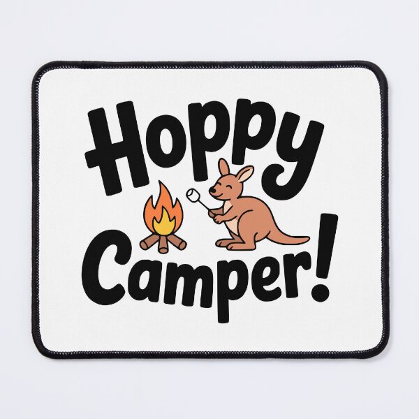Item preview, Hoppy Camper! Cute Kangaroo Camping Pun designed and sold by PMCreative.