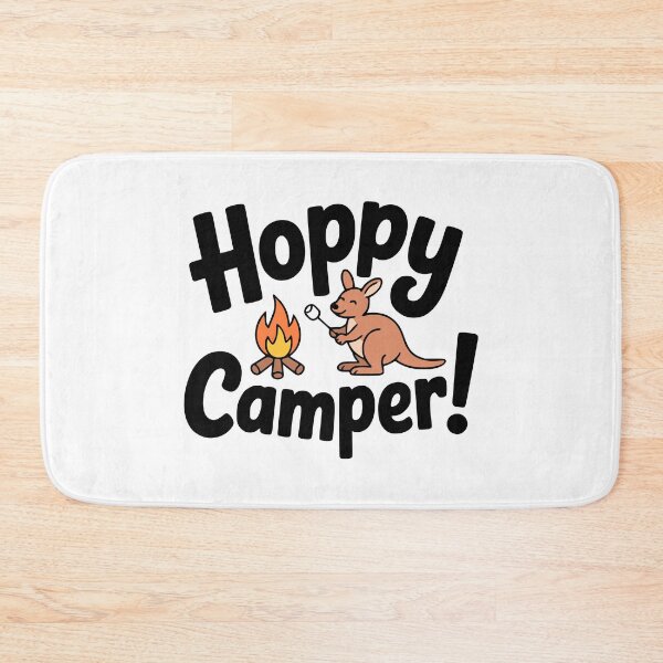 Item preview, Hoppy Camper! Cute Kangaroo Camping Pun designed and sold by PMCreative.