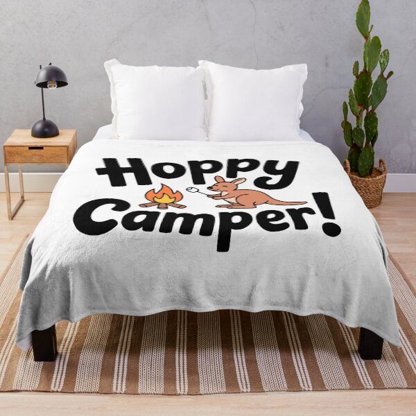 Item preview, Hoppy Camper! Cute Kangaroo Camping Pun designed and sold by PMCreative.