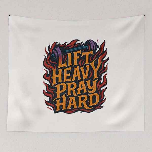 Item preview, Lift Heavy Pray Hard - Christian - God's Gym designed and sold by RANDOMNESS.