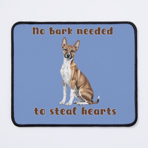 Item preview, Yellow Basenji – No Bark Needed to Steal Hearts designed and sold by Pawtraitvibes.