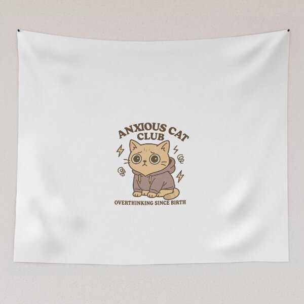 Item preview, Anxious Cat Club - Overthinking Since Birth designed and sold by FBA.