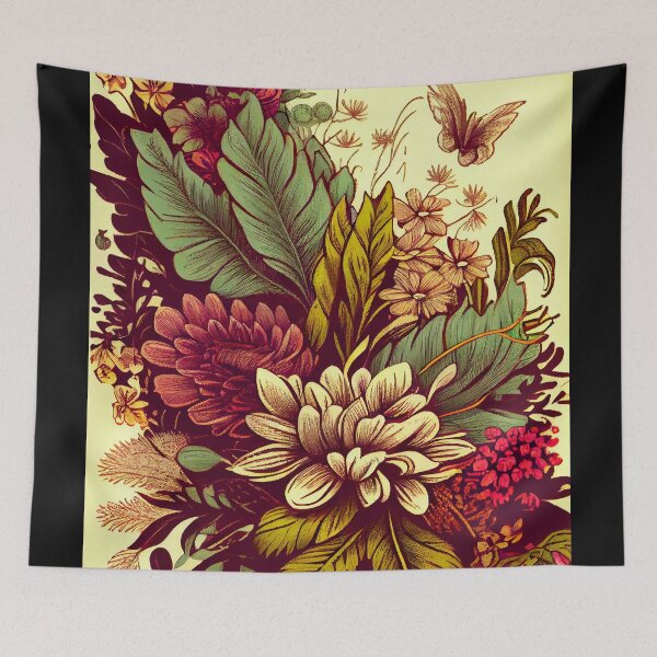 Item preview, Copy of Regal Bloom: Ornate Gold and Teal Floral Pattern designed and sold by ShadowAndSlate.