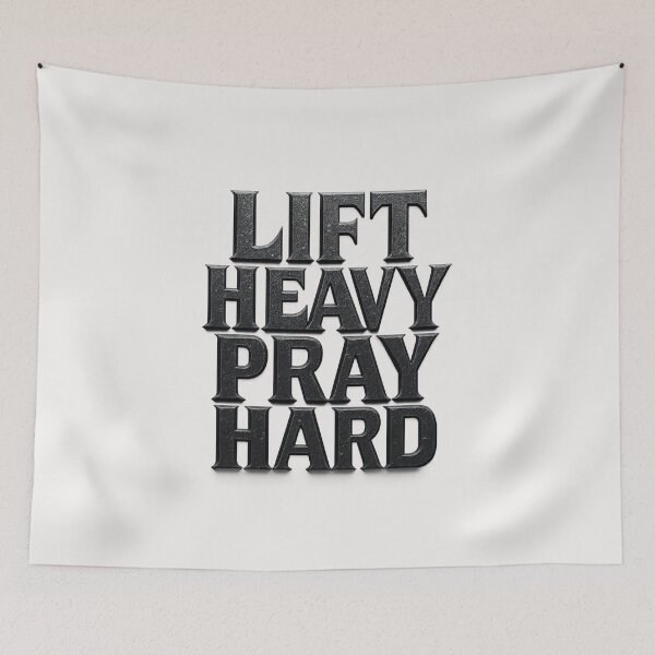 Item preview, Lift Heavy Pray Hard - Christian - God's Gym designed and sold by RANDOMNESS.