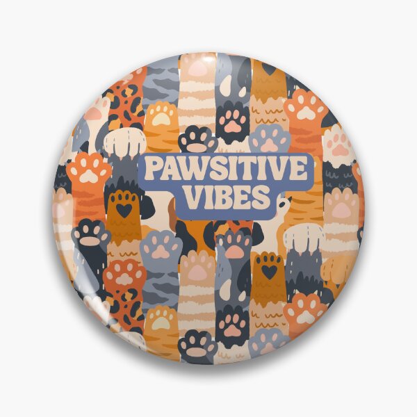 Item preview, Pawsitive Vibes – Cute Animal Pun Design designed and sold by LeoraAtelier.