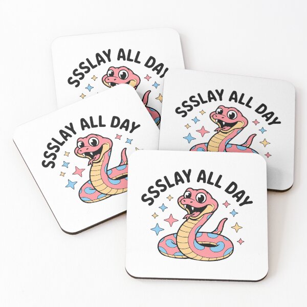 Item preview, Ssslay All Day! Cute Snake Pun designed and sold by PMCreative.
