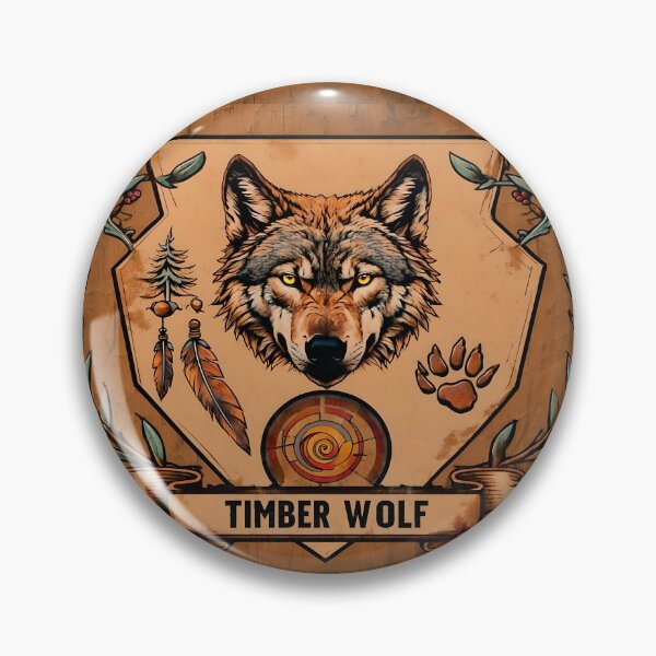 Item preview, Timber Wolf Crest Animal Spirit Guide designed and sold by artenvironments.