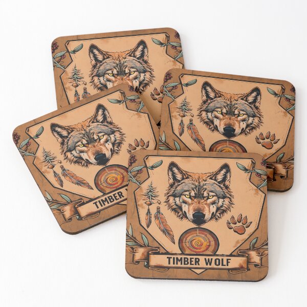 Item preview, Timber Wolf Crest Animal Spirit Guide designed and sold by artenvironments.
