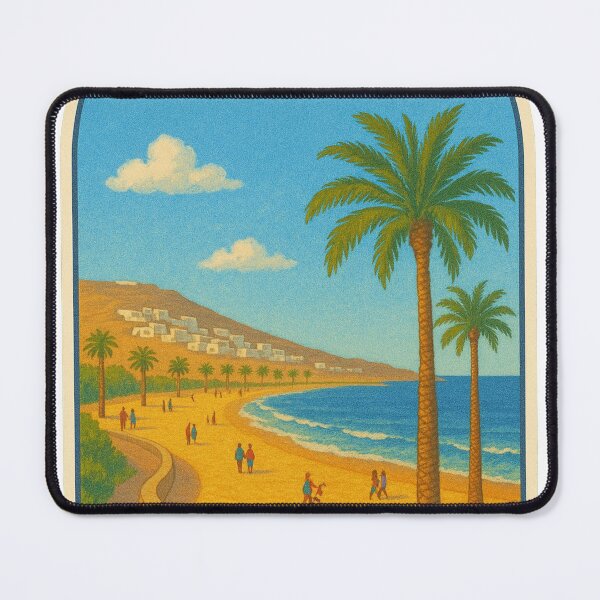 Item preview, Agadir – Vintage Travel Poster of Morocco’s Atlantic Coast designed and sold by hlldz.