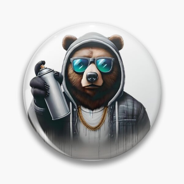 Item preview, Graffiti Grizzly – Funky Urban Animal designed and sold by FunkyFauna.