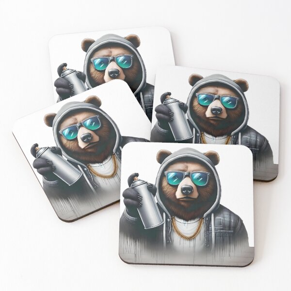 Item preview, Graffiti Grizzly – Funky Urban Animal designed and sold by FunkyFauna.