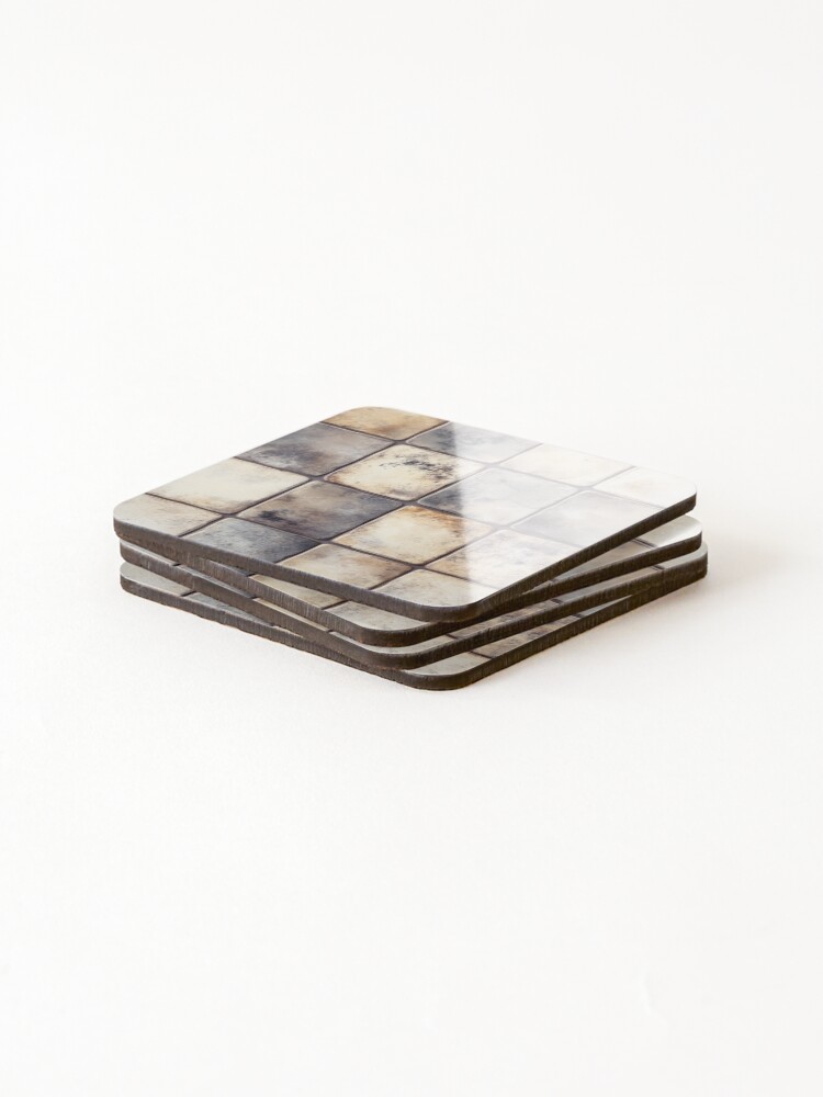 Thumbnail 4 of 5, Coasters (Set of 4), Retro Ceramic Texture designed and sold by Visual-Elixir.