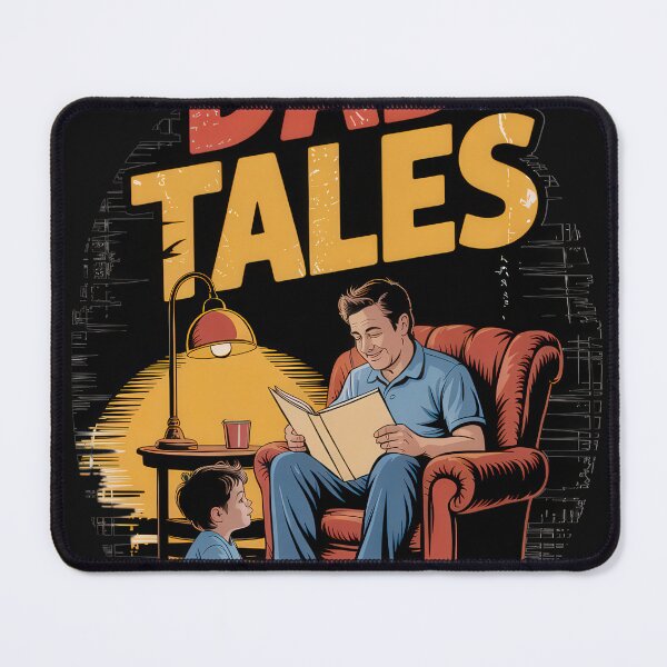 Item preview, Dad Tales – Retro Comic Style Father Storytime Art designed and sold by EpicMediaShop.