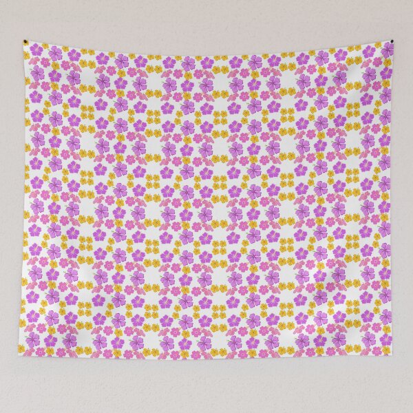 Item preview, Purple & Yellow Hibiscus Flower Pattern – Tropical Y2K Aesthetic Summer Vibes designed and sold by CreativeCanvas8.