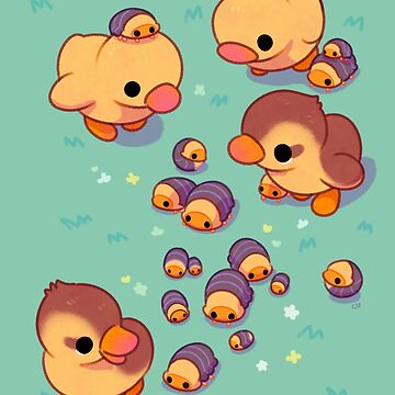 Artwork thumbnail, Ducklings and isopods by pikaole