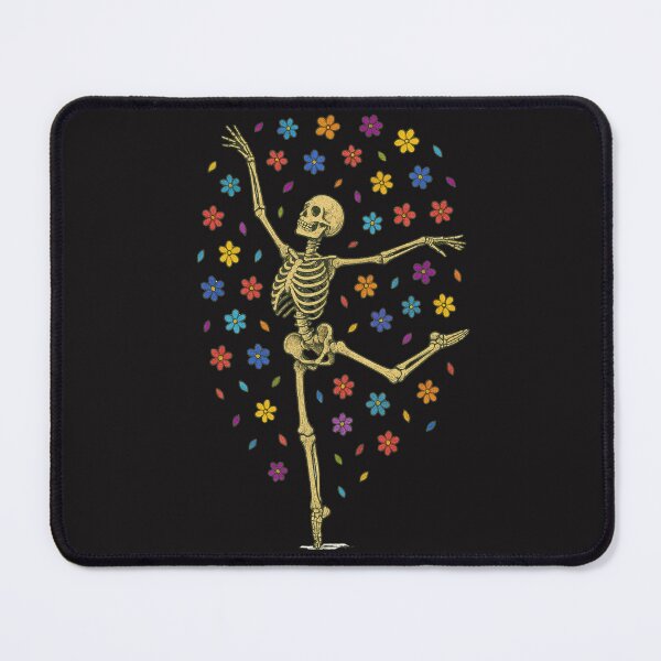 Item preview, Ballet Skeleton in a Shower of Flowers – Elegant Gothic Dance Art designed and sold by ColorSplash123.
