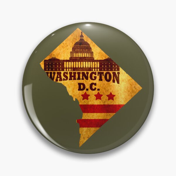 Item preview, Washington DC vintage map flag White House Capitol building designed and sold by Alexaltay.