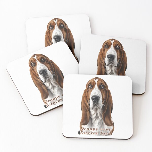 Item preview, Brown Basset Hound – Droopy Eyes, Forever Loyal designed and sold by Pawtraitvibes.