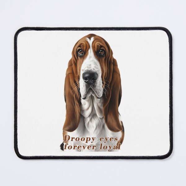 Item preview, Brown Basset Hound – Droopy Eyes, Forever Loyal designed and sold by Pawtraitvibes.