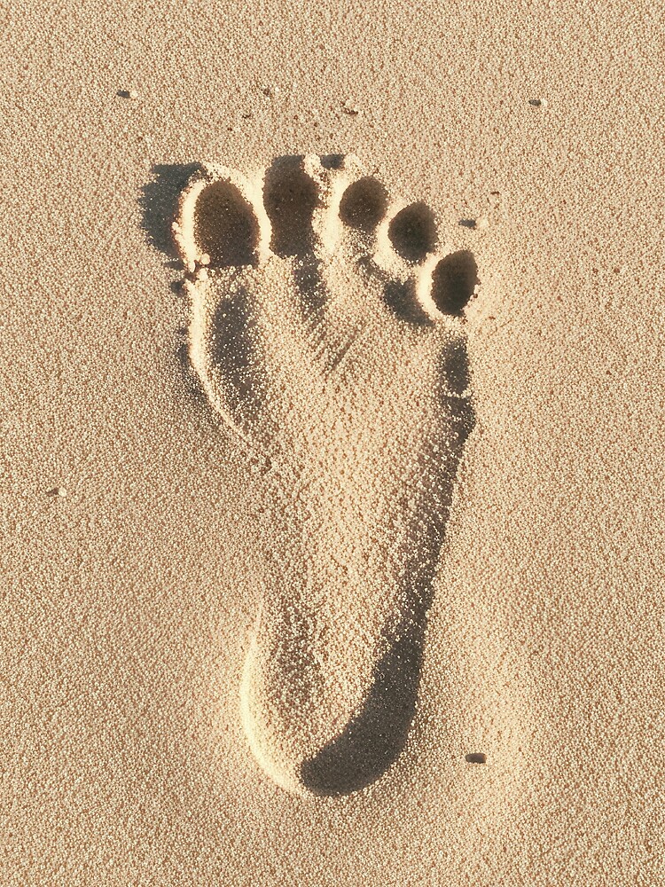 Thumbnail 5 of 5, Graphic T-Shirt, SAND FOOTPRINT designed and sold by Art-type.