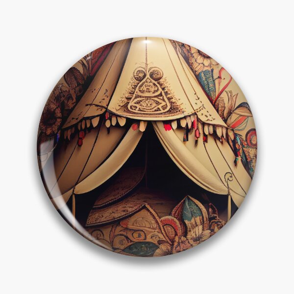 Item preview, Nomad's Haven: Bohemian Vintage Tent & Floral Art designed and sold by ShadowAndSlate.