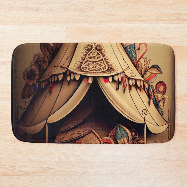 Item preview, Nomad's Haven: Bohemian Vintage Tent & Floral Art designed and sold by ShadowAndSlate.