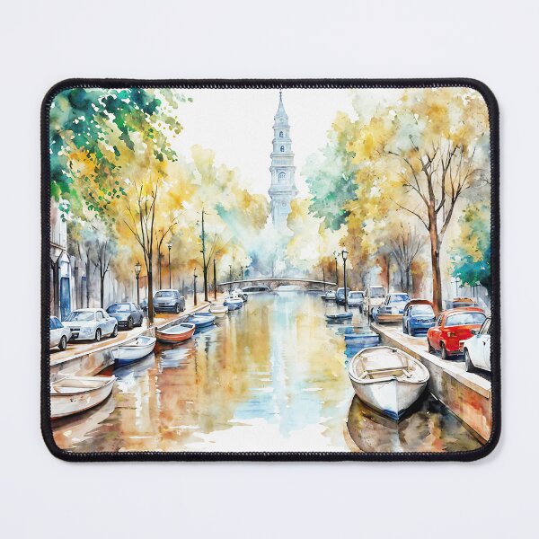 Item preview, Amsterdam Canal Watercolor designed and sold by caracatita75.