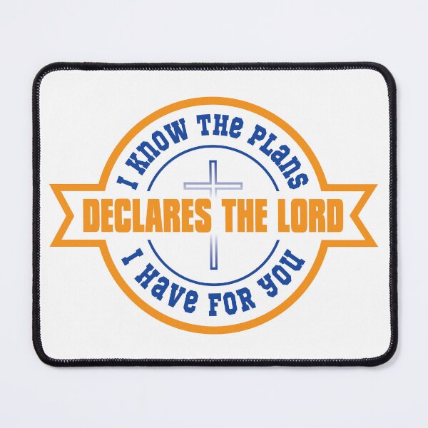 Item preview, I know the plans I have for you, declares the Lord - Sticker and Tshirt designed and sold by Billium Halder.