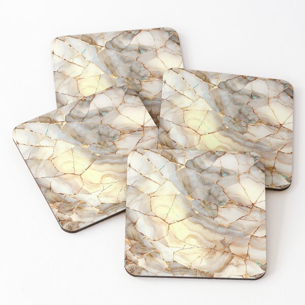 Item preview, Alabaster and Turquoise Broken Art designed and sold by artenvironments.