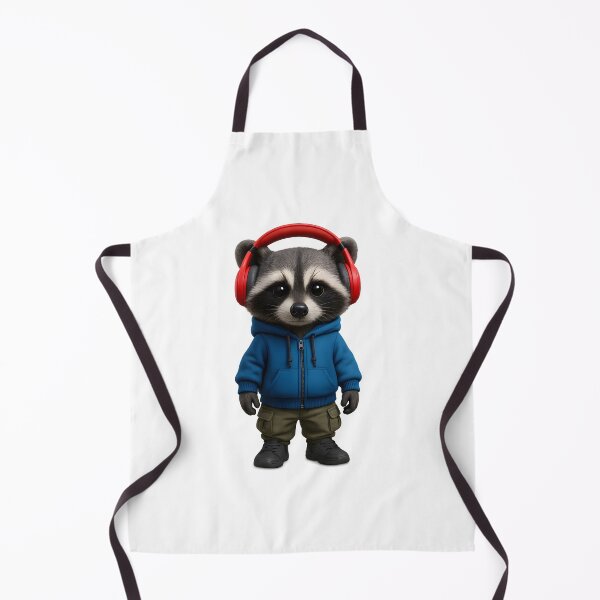 Item preview, Cool Raccoon with Headphones and Cargo Pants designed and sold by WolfPixelRo.