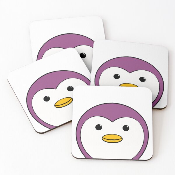 Item preview, Cute Purple Penguin Cartoon – Minimalist Animal Art designed and sold by CraftyScamp.
