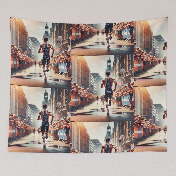 Item preview, “Chased by Limits. Powered by Will.” designed and sold by Triathlongram.