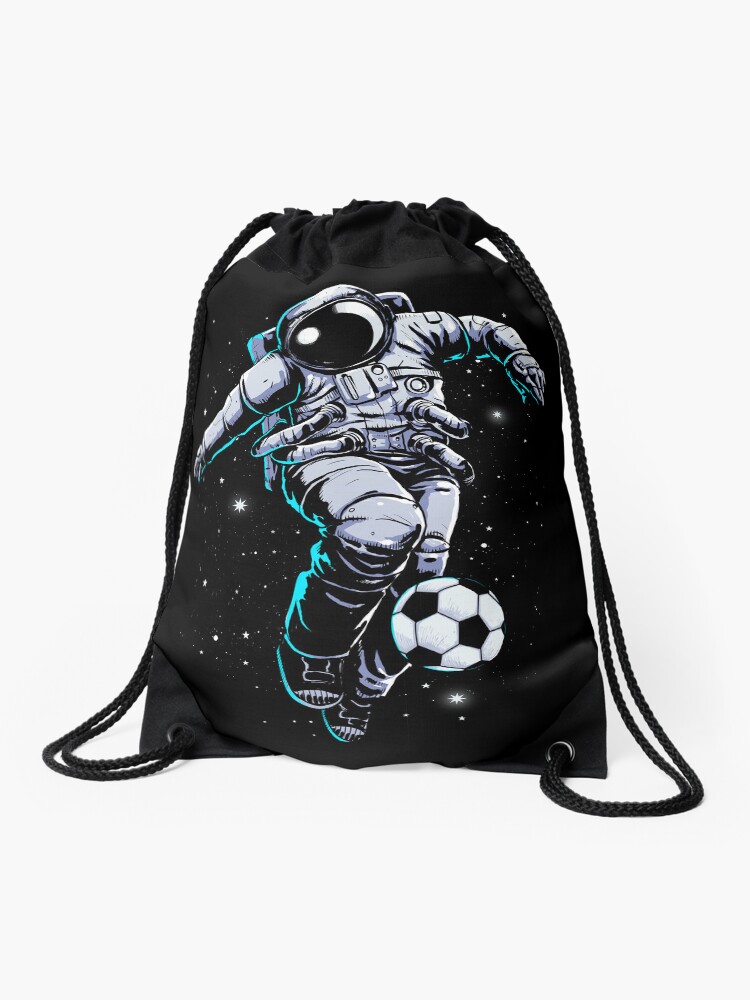 Thumbnail 1 of 3, Drawstring Bag, Space Soccer designed and sold by carbine.