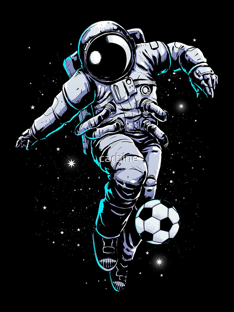 Thumbnail 3 of 3, Drawstring Bag, Space Soccer designed and sold by carbine.