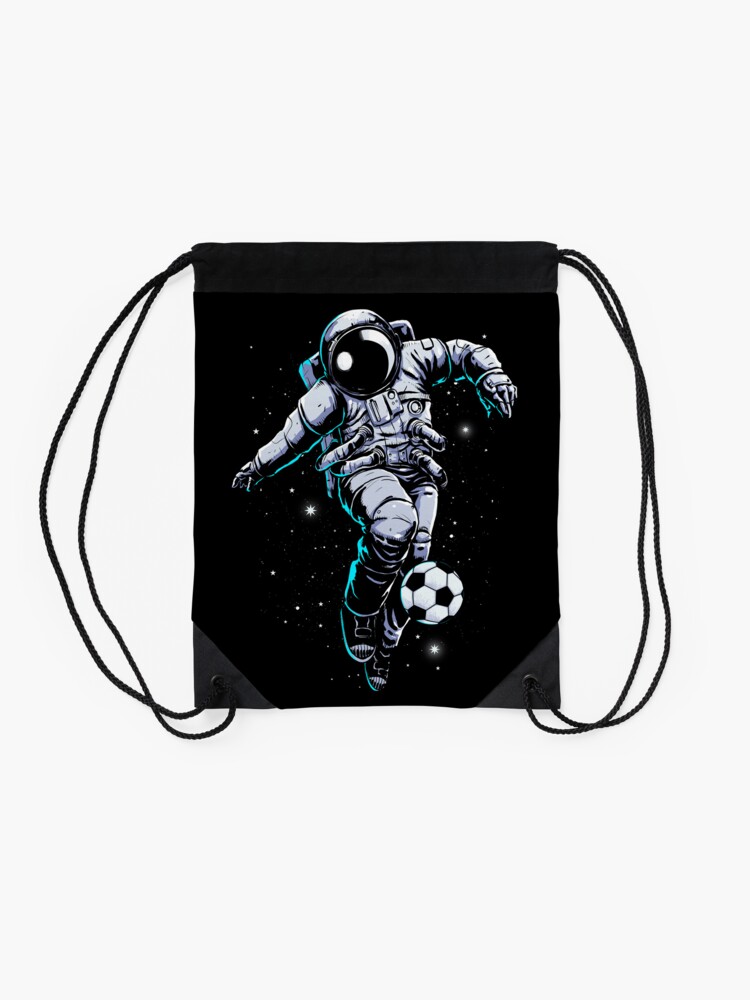 Thumbnail 2 of 3, Drawstring Bag, Space Soccer designed and sold by carbine.
