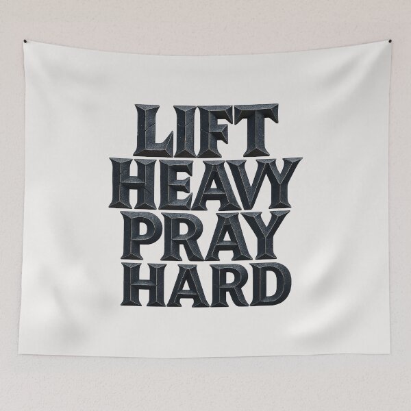 Item preview, Lift Heavy Pray Hard - Christian - God's Gym designed and sold by RANDOMNESS.