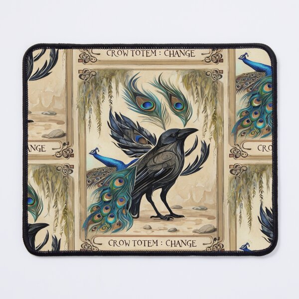 Item preview, Crow Totem Peacock Dreams designed and sold by artenvironments.
