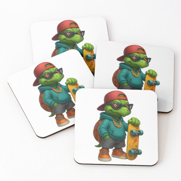 Item preview, Skater Turtle with Urban Style and Swag designed and sold by WolfPixelRo.