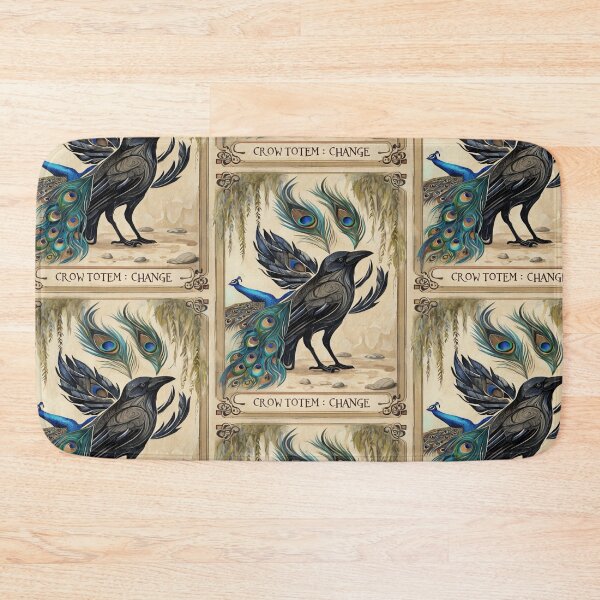 Item preview, Crow Totem Peacock Dreams designed and sold by artenvironments.
