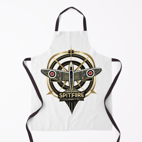 Item preview, Spitfire Legacy – Art Deco Emblem with WWII Fighter Plane designed and sold by jubileejungle.