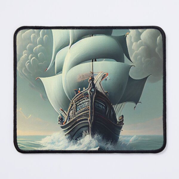 Item preview, Majestic Voyage: Grand Sailboat on Stormy Seas designed and sold by ShadowAndSlate.