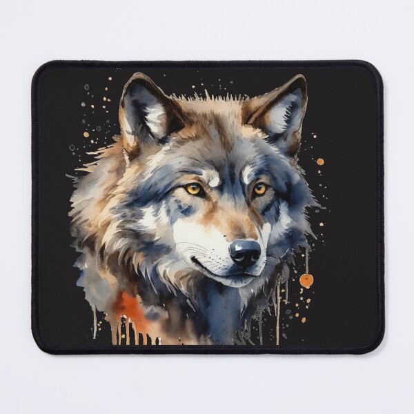 Item preview, Wolf Head Wildlife Nature Art Animal  designed and sold by countrymouse.