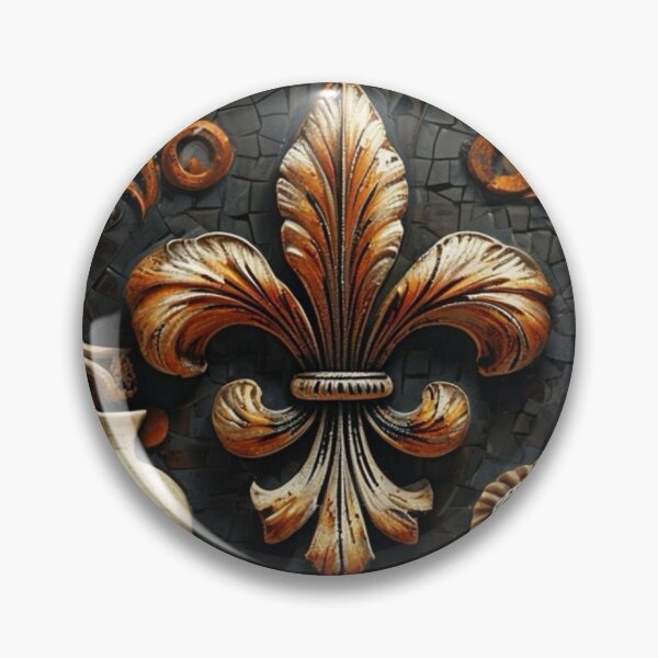 Item preview, Copper Rustic Fleur de Lis Artifact  designed and sold by artenvironments.
