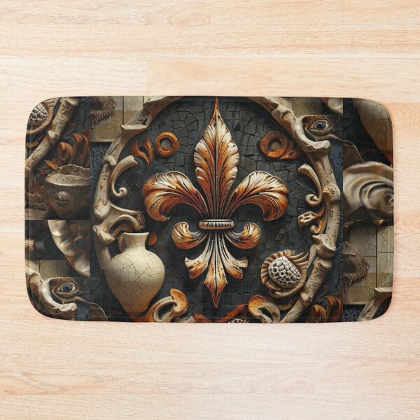 Item preview, Copper Rustic Fleur de Lis Artifact  designed and sold by artenvironments.