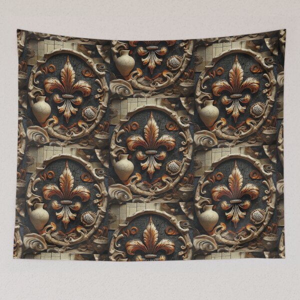 Item preview, Copper Rustic Fleur de Lis Artifact  designed and sold by artenvironments.