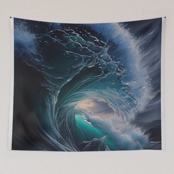 Item preview, Ocean's Fury: Majestic Cresting Wave Art designed and sold by ShadowAndSlate.