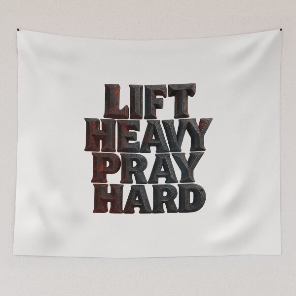 Item preview, Lift Heavy Pray Hard - Christian - God's Gym designed and sold by RANDOMNESS.