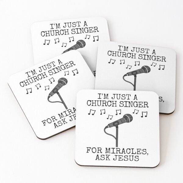 Item preview, I'm Just A Church Singer, For Miracles Ask Jesus, Musician Funny designed and sold by doodlerob.