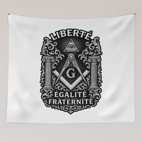 Item preview, Liberté Égalité Fraternité – Masonic Symbol Art designed and sold by GnosisWear.