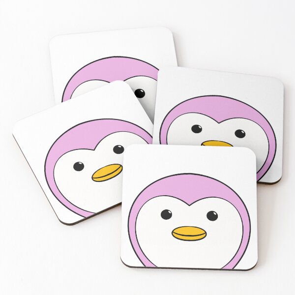 Item preview, Cute Pink Penguin Cartoon – Minimalist Animal Art designed and sold by CraftyScamp.